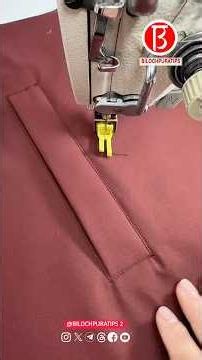 New way to make zippered bags for down jackets