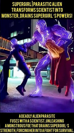 Supergirl | Parasitic Alien Transforms Scientist Into Monster Drains Supergirl’s Powers! ☢️👾🔥 #movie