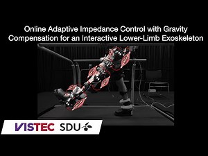 Online Adaptive Impedance Control with Gravity Compensation for Interactive Lower-Limb Exoskeleton