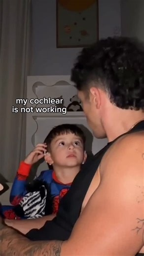 Niko Valdes on Instagram: "His Ears Stopped Working…🥹 #Deaf #cochlearimplant #hearingloss"