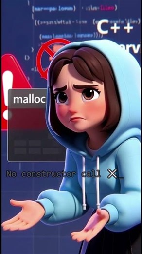 This C++ Mistake Fails Interviews ⚠️ | new vs malloc