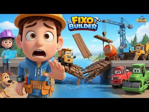 The Bridge BROKE!😱 Can the Builder Team Save Everyone? | Episode 3 | Kids Construction Cartoon