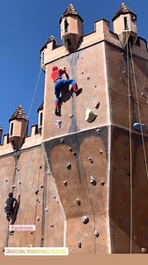 1.9K views · 55 reactions | Spiderman scales the climbing wall at the Arizona Renaissance! #spiderman | Arizona Renaissance Festival | Facebook