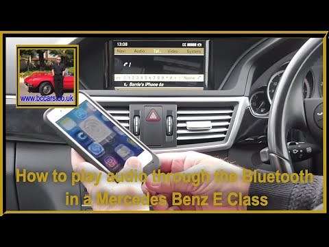 How to play audio through the Bluetooth in a Mercedes Benz E Class