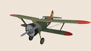 Polikarpov I15 - 3D model by PepesGames