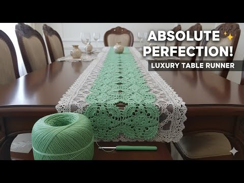 Create Elegant Home Decor with This Stunning Crochet Runner! 😍 Absolute Perfection!