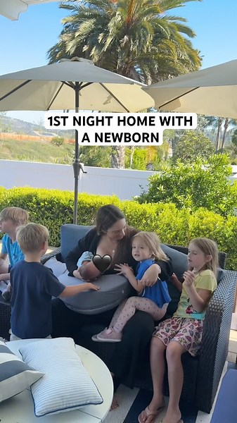 1st night with a newborn & getting 7 kids to bed