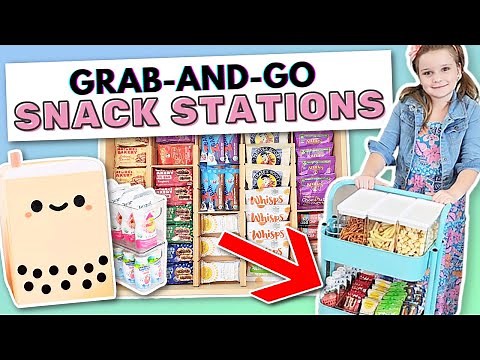 Build a REAL Snack Store in YOUR HOUSE?! Ultimate SNACK STATION Organization