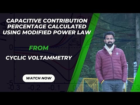 3. Capacitive contribution percentage calculated from Cyclic Voltammogram using modified power law