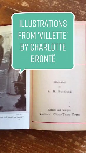 I love collecting old books and this one is VILLETTE by Charlotte Brontë published by Collins in 1908. I was asked for some more illustrations so here they are. #charlottebronte #vintagebooks #booktok #ukbooktok #suzannewinterly #illustratedbooks