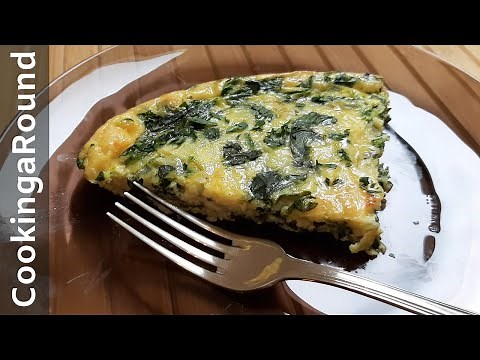 Crustless Spinach Quiche - Low in Calories