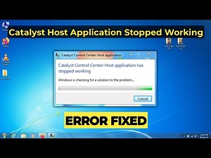 catalyst host application stopped working