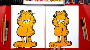 How To Draw Garfield - Art For Kids Hub -