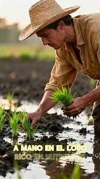 🌾 El Proceso Completo del Cultivo de Arroz (Fácil) (Funciona!)#agricultura #cultivo #cosecha
