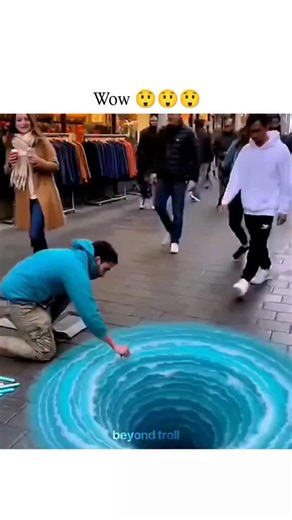education.decodee on Instagram: "- The post shares a 38-second compilation video of 3D street art illusions depicting deceptive holes and portals on sidewalks, eliciting shocked reactions from pedestrians and over 3 million views. - These anamorphic artworks use forced perspective to distort flat paintings into realistic 3D hazards from low angles, a technique rooted in Renaissance art and validated by perceptual studies on visual cues like linear perspective. - Created by Indonesian content spe