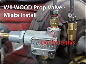 Wilwood Prop Valve Installation Made Easy For NA Miatas
