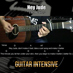 Hey Jude - The Beatles - Easy Chords and Strumming Pattern Also visit our YouTube channel for the latest updates : https://www.youtube.com/@guitarintensive #heyjude #thebeatles #acoustic #acousticguitar #acousticcover #acoustic #easychords #guitar #guitarist #guitarcover #guitarlesson #guitarlessons #guitartutorial #guitartutorials #guitarcovers | Guitar Intensive