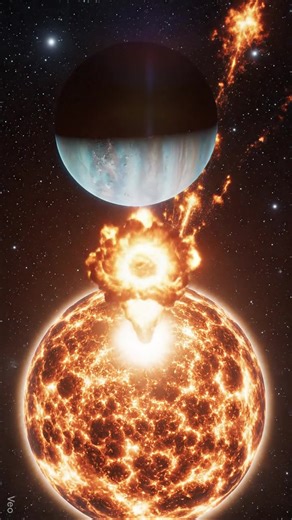 11K views · 220 reactions | Uranus being struck by sun flames  all over #space #SpaceX #NASA #universe | Universe Wonders | Facebook