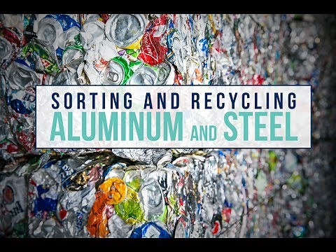 Recycling Center - Sorting Aluminum and Steel