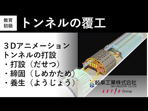 トンネル覆工アニメーション