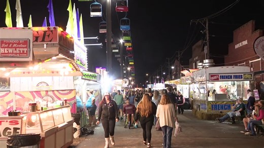 Nighttime activities at the Bloomsburg Fair