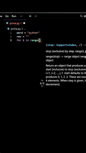 Reverse a string in Python without slicing