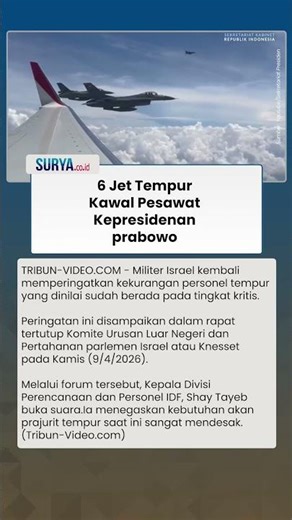 Momen Presiden Prabowo Dikawal 6 Pesawat Kepresidenan Prabowo Menuju ke Magelang