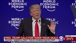 Trump targets China's trade policies in World Economic Forum speech