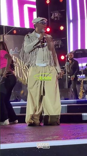 Koffi Olomide on stage at Afrigo Band’s 50Years Anniversary celebration at Millennium Grounds Uganda
