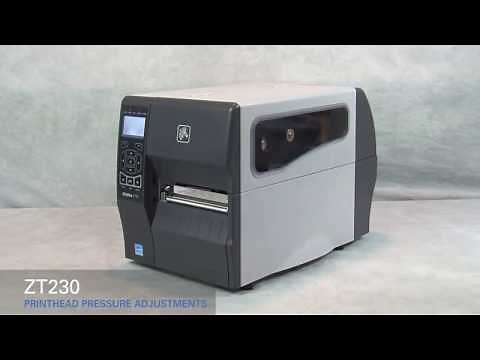 How to ZT230 Printhead adjust on the Printer