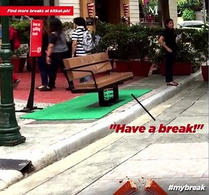 This is your chance to spot a #KITKATBench! Drop by Newport Mall tomorrow at 1PM onwards and have a break with us! Get a chance to WIN prizes too by joining the KIT KAT® #MYBREAK Promo! Simply visit www.bit.ly/kitkatMYBREAKpromo for more info! | KitKat