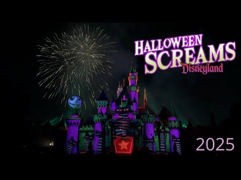 [4K] FULL Halloween Screams Fireworks 2025 - Disneyland Resort