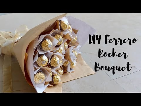 How to Make a Chocolate Flower Bouquet | DIY Ferrero Rocher Bouquet #diy #chocolate #flowerbouquet