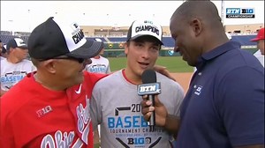 The B1G Baseball Tournament's Most Outstanding Player tried to tell us Friday. 😂 The Bucks are HOT, and Andrew Magno reminded us after Ohio State University Baseball won on Sunday: | Big Ten Network