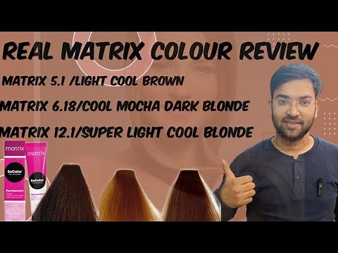 Matrix hair colour review||matrix fashion shades||matrix light Mocha||light blonde shade12.1,6.1,5.1