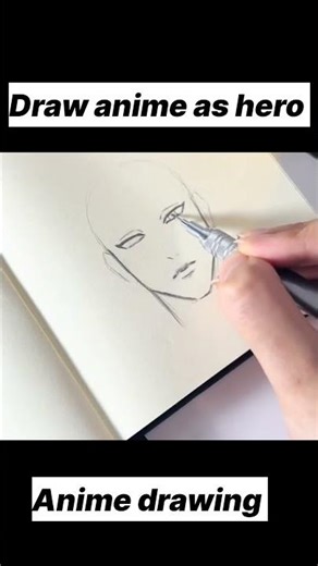 How to draw anime character as hero👀