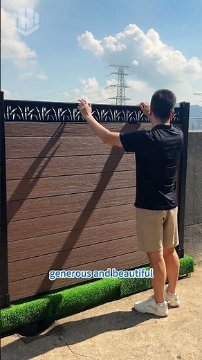 wpc fence, which is easy install & waterproof.