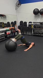 22K views · 253 reactions |  Stability Ball + Band Glute/Core Burner...