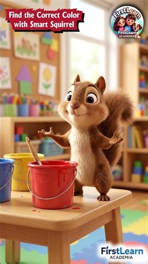 Find the Correct Color with Smart Squirrel 🐿️🎨 | Problem Solving for Kids