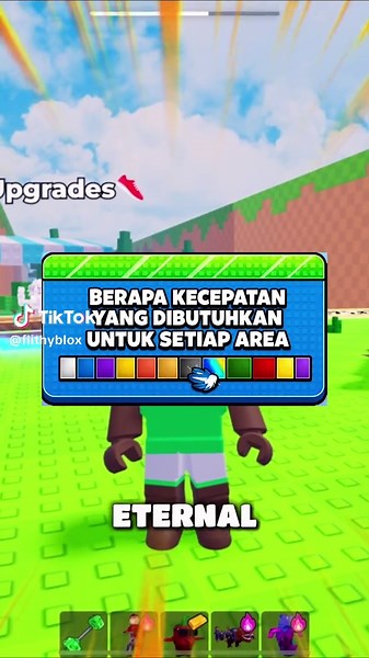 BERAPA SPEED YANG DI BUTUHKAN PADA SETIAP AREA GUYS? 🤩 #roblox #kickaluckyblock #brainrot