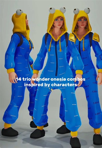 by popular request.. trio wonder onesie combos! ✨ • #fortnite #fortniteskincombos #fortniteskin #fortniteupdate #fyp