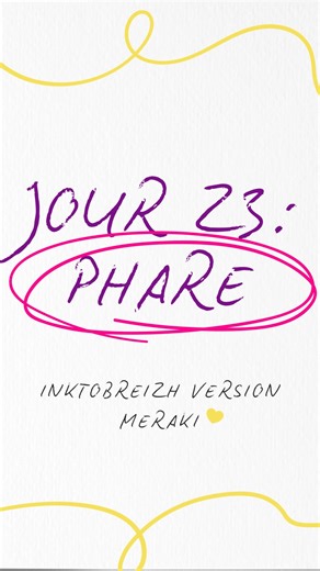Jour 23 : Phare Ma Bretagne chérie 🩵 Depuis Ouessant et Belle-île #inktober #inktobreizh #challenge #ecriture #video #morbihan #finistere #bzh #labaroudeuzh #merakibzh #autrice #ecrireenbretagne | Laplumeuzh