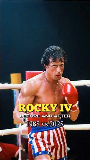 Rocky (1985): Then and Now – 40 Years Later #Rocky1985 🔥 #ThenAndNow #RockyIV #SylvesterStallone