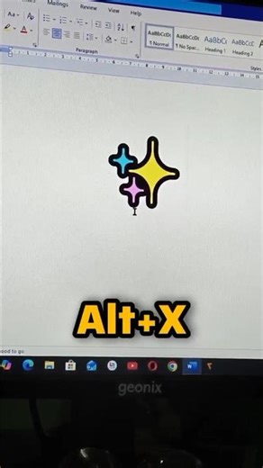 ✨ "Type This Code & Get ✨ Sparkle Emoji in MS Word!" #computer #shorts #sparkle emoji #shortcut key