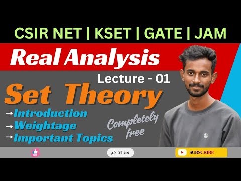 Real Analysis | Lecture 01 | CSIR NET| KSET | GATE |JAM | NBHM |TIFR | Limitless Math | by Hanamesha
