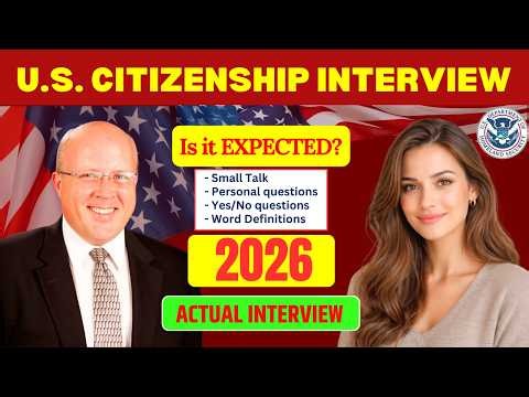 US Citizenship Interview 2026 I N-400 Naturalization Mock Interview | English Test & Hard Questions