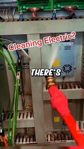 Cleaning electronics with water blasting? 😳 Oddly satisfying, but only when de-energized and made safe! These systems show how dust and dirt can be blasted away from electric panels. Would you try this? 🔧💧⚡️ #Electronics #Satisfying #Engineering #Outoftime #china | Out Oftime
