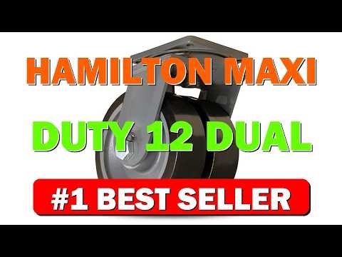 Hamilton Maxi-Duty 12" Dual Swivel AGV Caster 9400 lbs. Load Capacity - B0DHY5Z14X