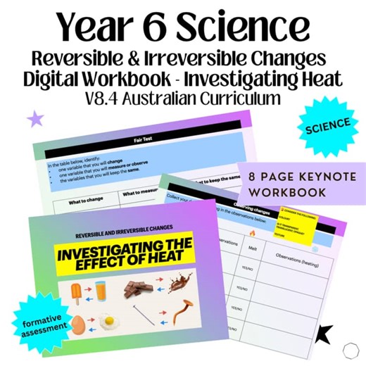 V8.4 AC - Year 6 - Reversible & Irreversible Changes Heat Investigation