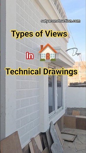Types of Views in Technical drawings #civil #civilengineering #cad #autocad #housedesign #houseplan